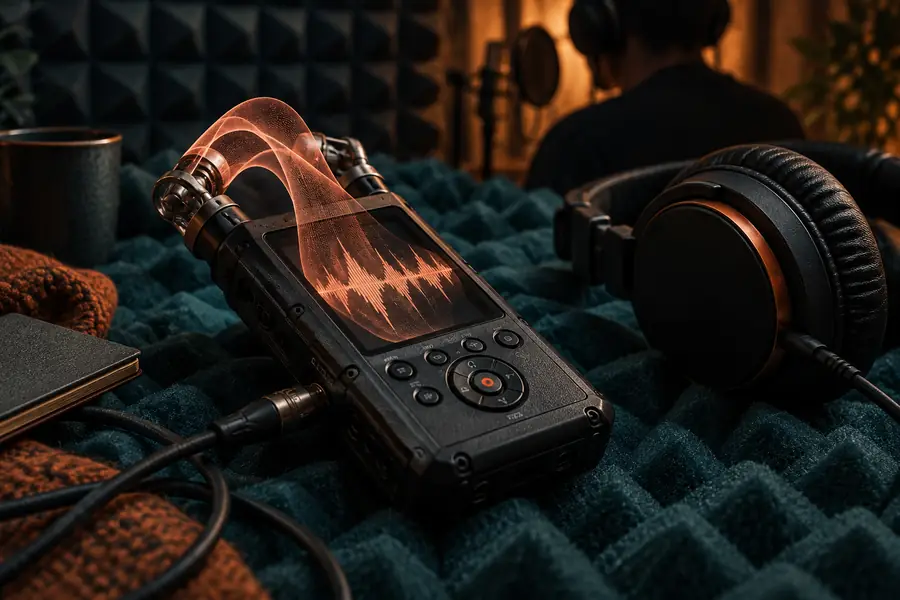 Illustration of a source audio recording used as a voice reference